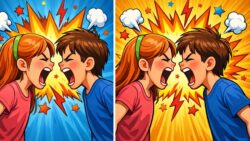 9-Second Visual Challenge: Spot the 3 Differences in the Girl and Boy Shouting Image